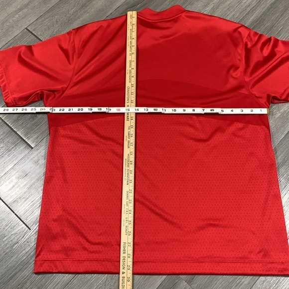 Nike Golf Vintage Red Vented Short Sleeve Athletic Shirt size L - Picture 11 of 13